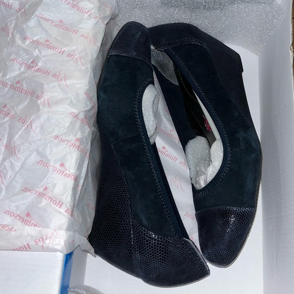 Ross Hommerson Navy Harlow Suede Pumps Women’s Size 10.5 Narrow NEW (READ ALL) - Picture 4 of 5
